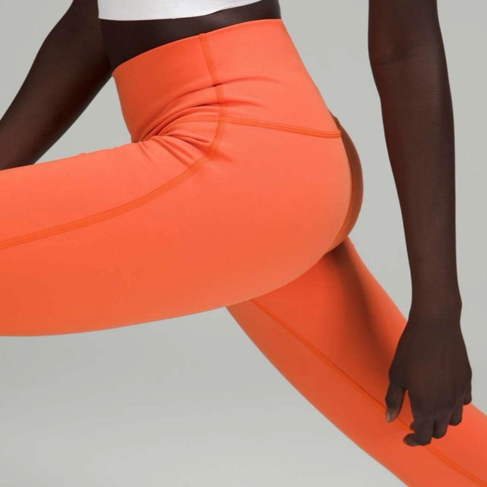 LULULEMON Warm Coral Wunder Under High-Rise Tight 28" Full-On Luxtreme Size 6 - Picture 13 of 13
